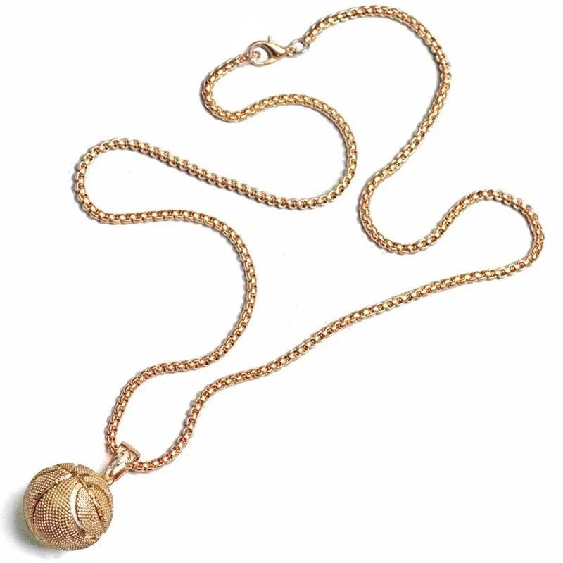 Basketball Football Necklace