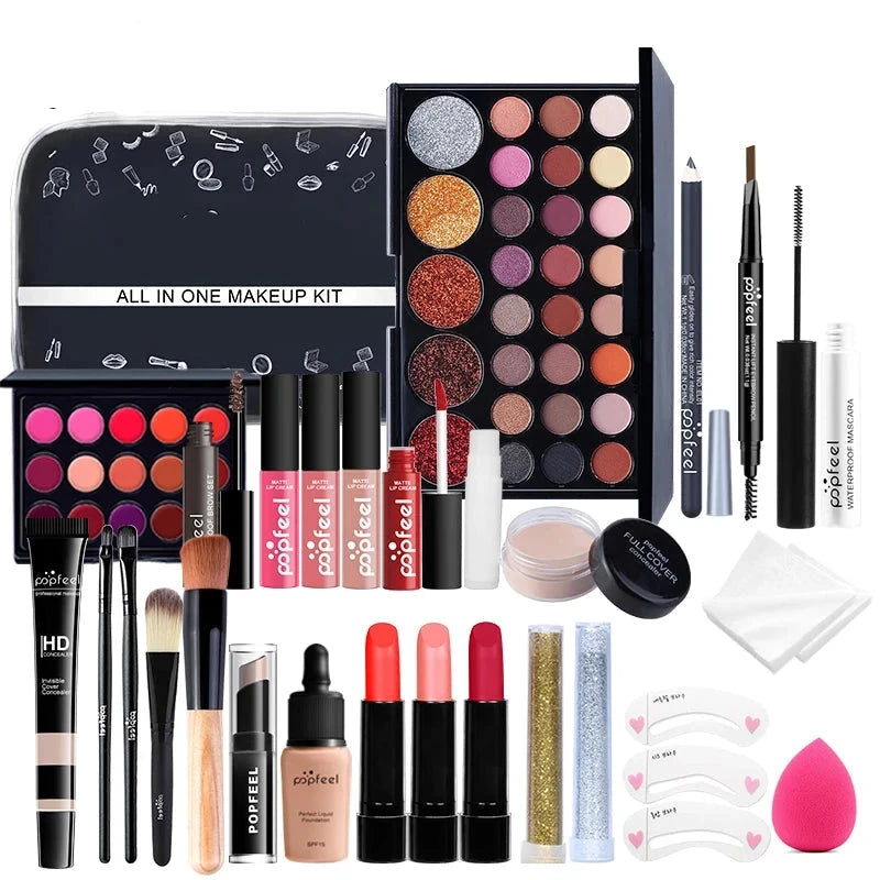 Kit Palette Lip Gloss Eyeshadow Set