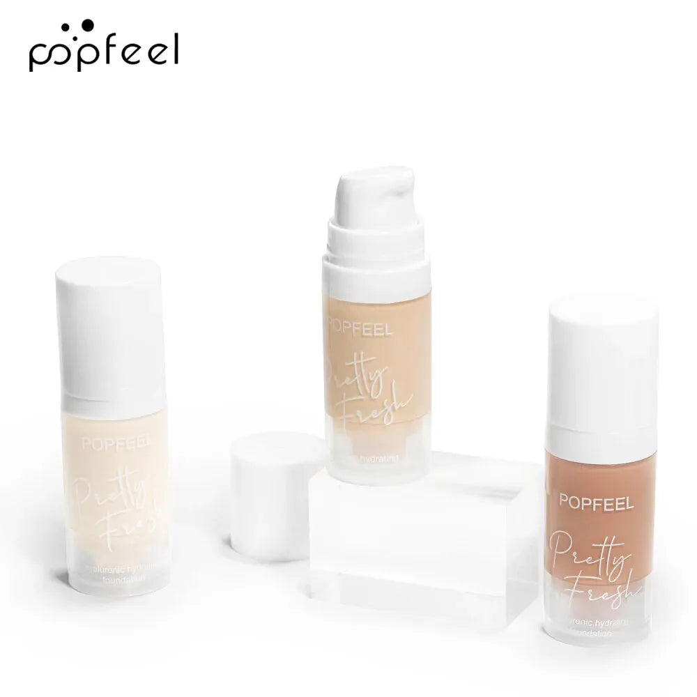 POPFEEL Liquid Foundation, 1Pc Long-Wearing Face Makeup Product Moisturizing Foundation Concealer