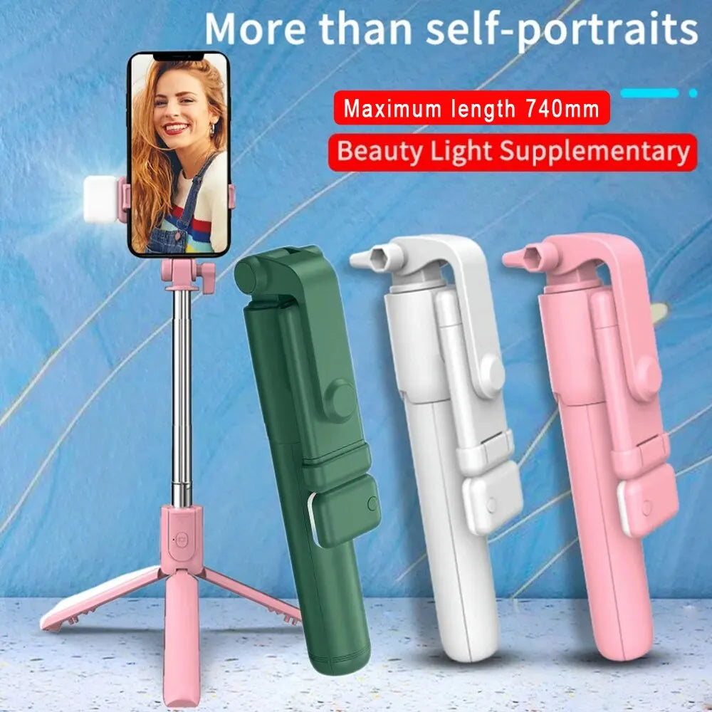 Selfi Stick Phone Holder Stand with Beauty Fill Light for Phone