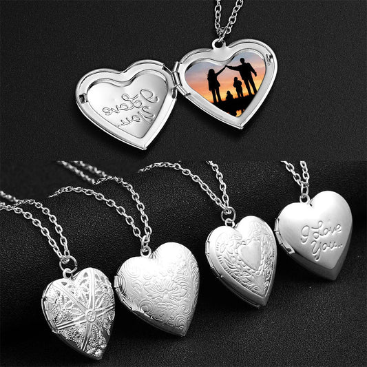 Silver Love Heart  Necklace