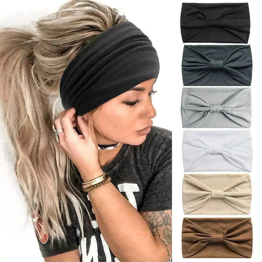 Wide Headbands Soft Elastic Hair Bands