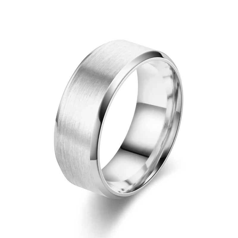 Classic   Tungsten Mens Ring   Brushed