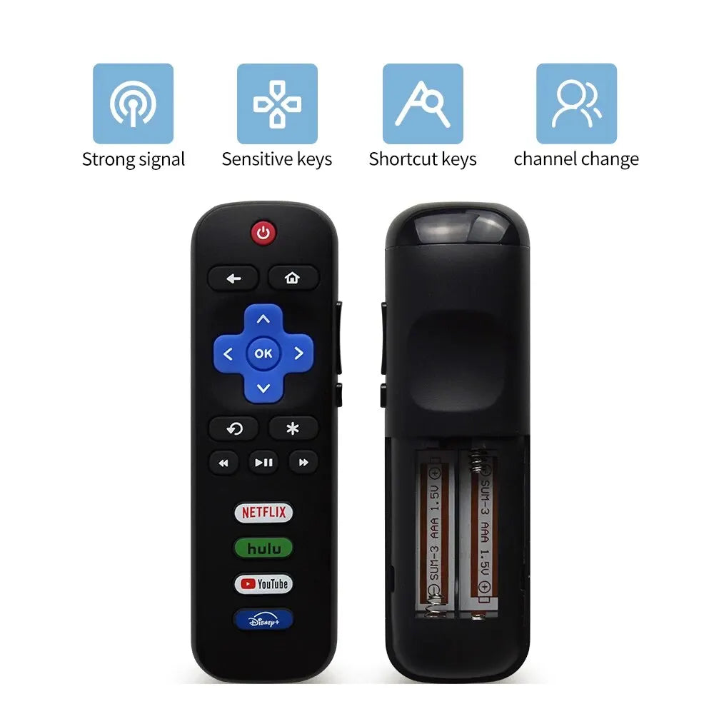 RC280A Replacement Remote Control Only for Roku TV for TCL Roku/Hisense Roku/Onn Roku/Philips Roku TVs(Not for Stick and Box)