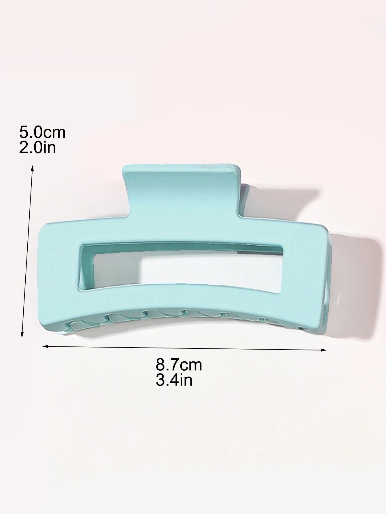 Hair Claw Clips Square Matte Girls