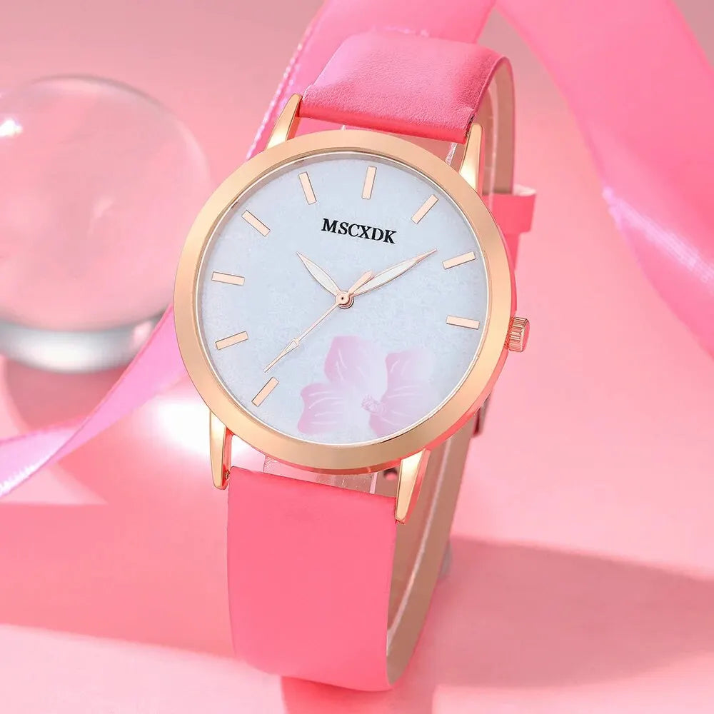 Kely  Pink Watch & Glasses Set