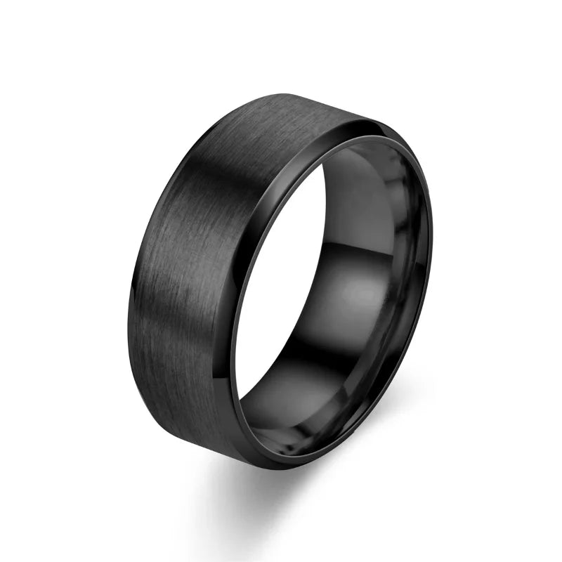 Classic   Tungsten Mens Ring   Brushed