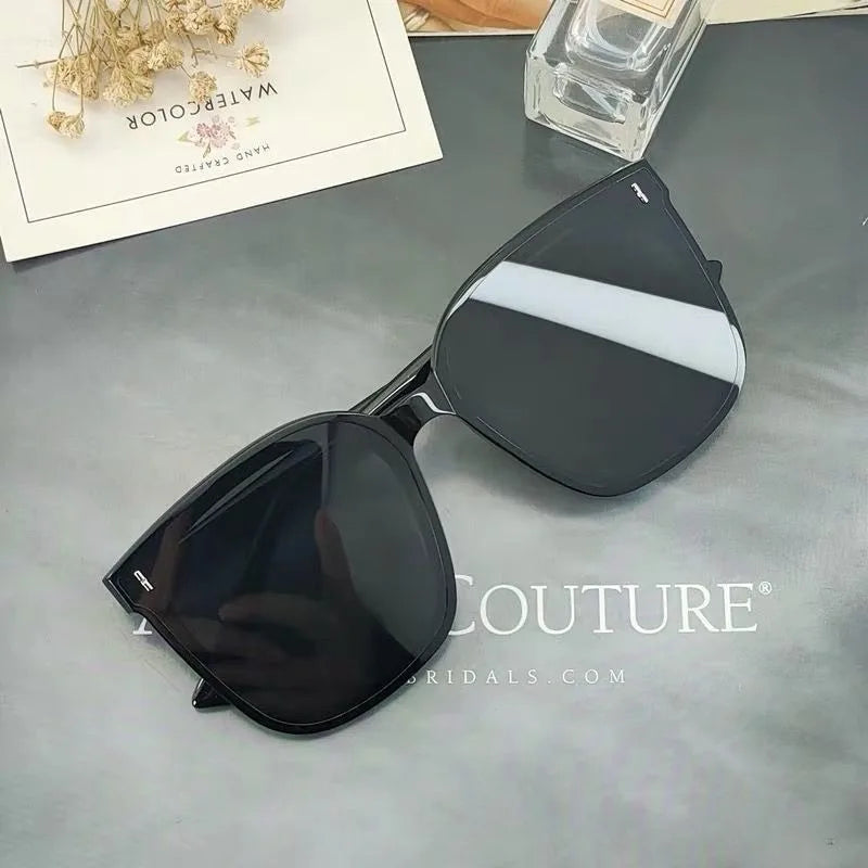 ANDRA Black Square Frame  Sunglasses