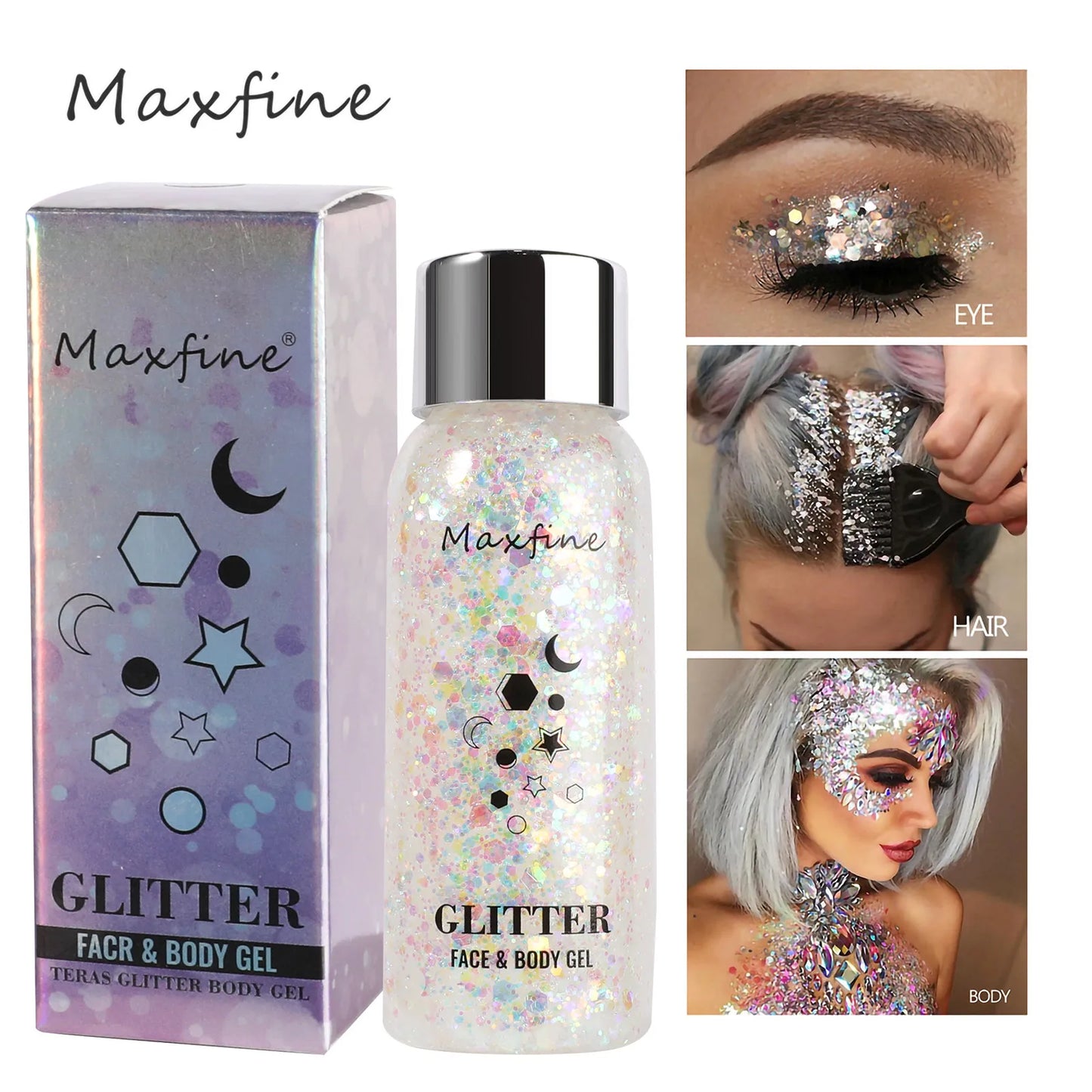 Body Face Glitter Gel