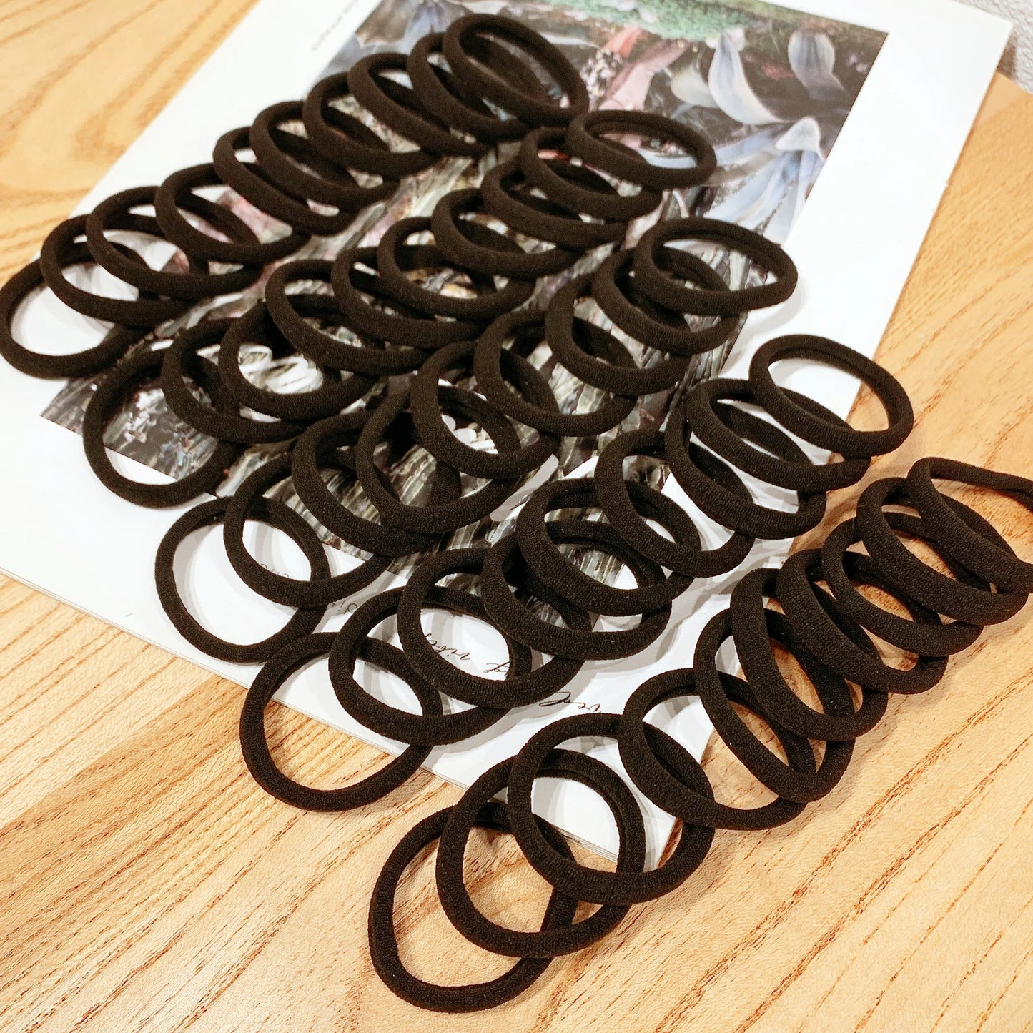 Black Hair Bands Rubber