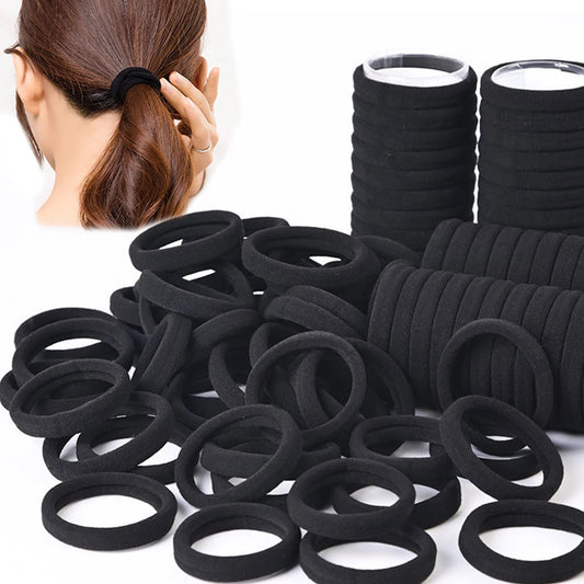 Black Hair Bands Rubber