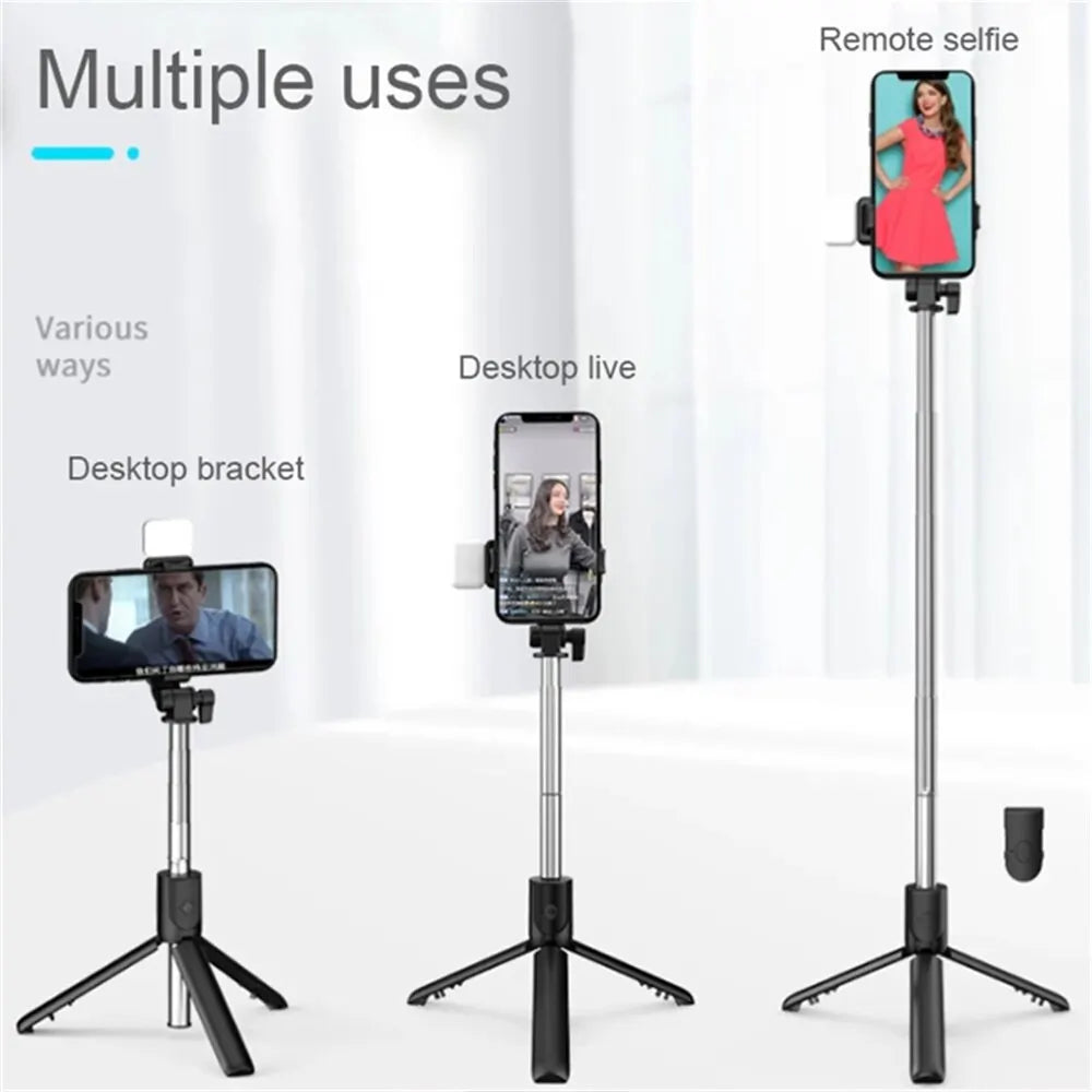 Selfi Stick Phone Holder Stand with Beauty Fill Light for Phone