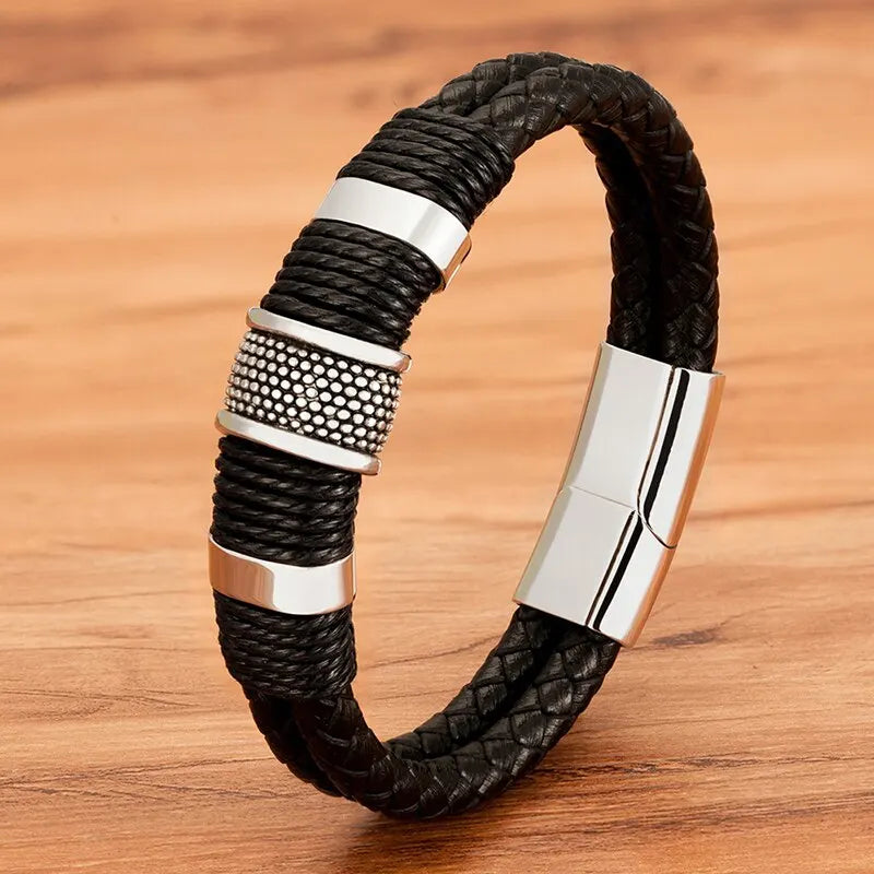 Kojka Vintage Woven Leather Bracelets